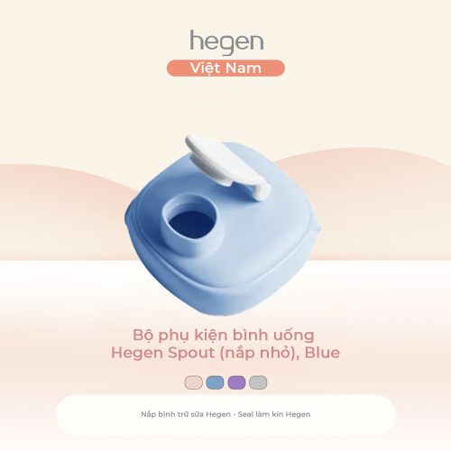 Bộ phụ kiện bình uống Hegen Spout (nắp nhỏ), Blue