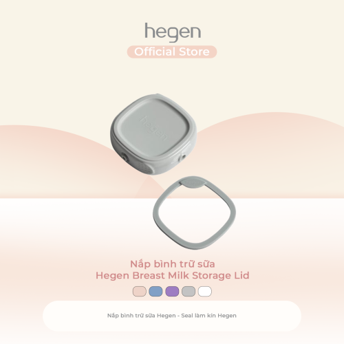 Nắp bình trữ sữa Hegen Breast Milk Storage Lid, Grey