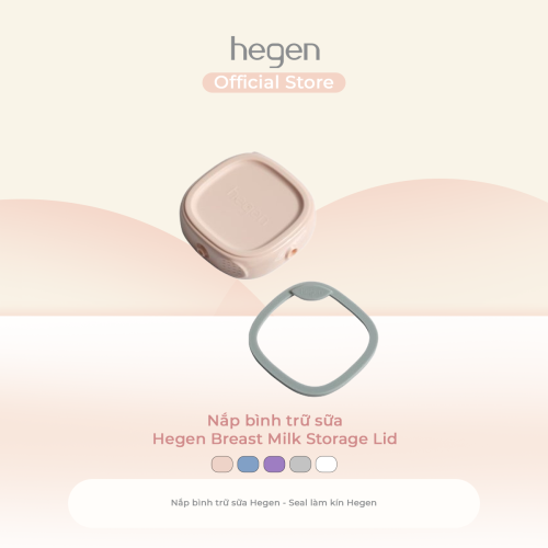 Nắp bình trữ sữa Hegen Breast Milk Storage Lid, Pink