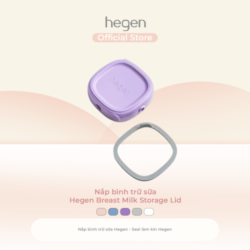 Nắp bình trữ sữa Hegen Breast Milk Storage Lid, Purple