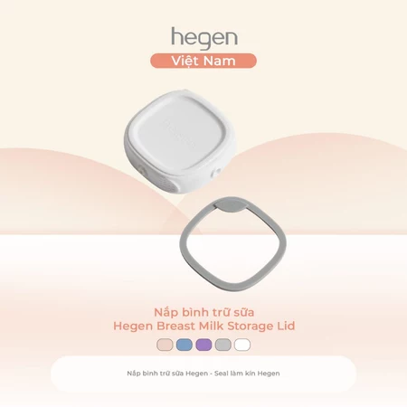 Nắp bình trữ sữa Hegen Breast Milk Storage Lid, White