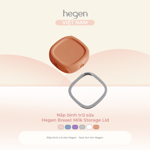 Nắp bình trữ sữa Hegen Breast Milk Storage Lid, Auburn